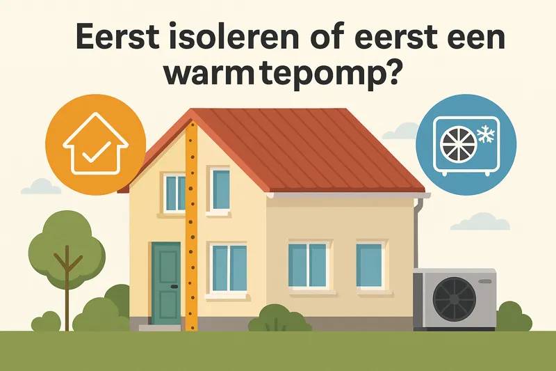 Eerst isoleren of een warmtepomp – wat is verstandig?
