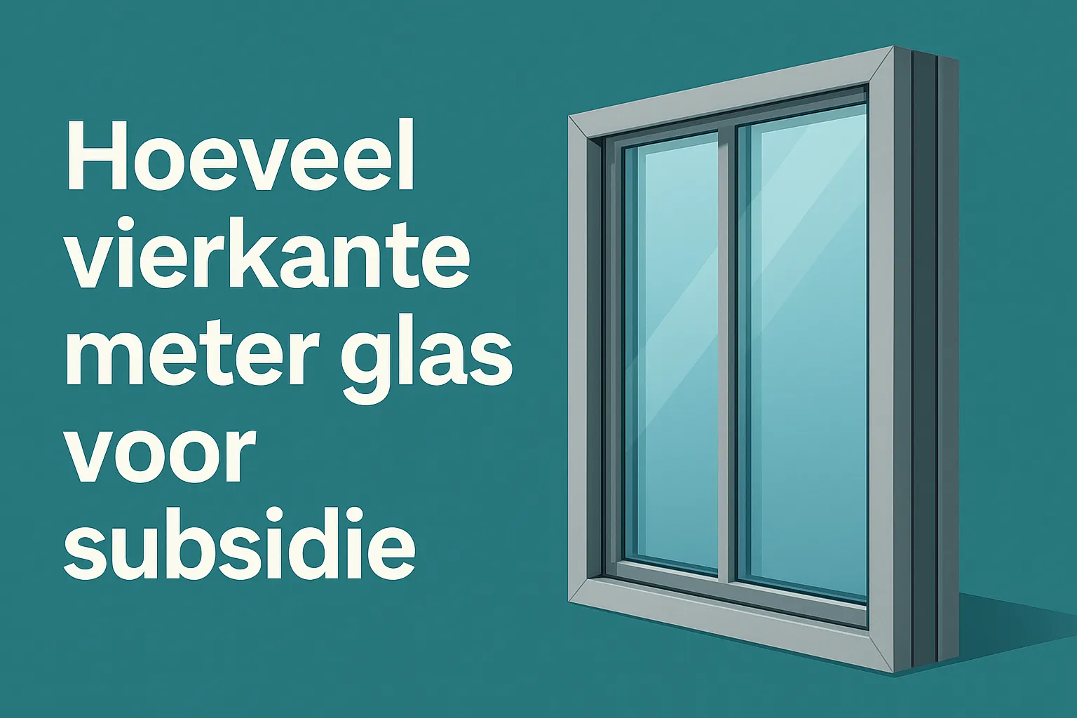 Hoeveel vierkante meter glas heb je nodig voor subsidie