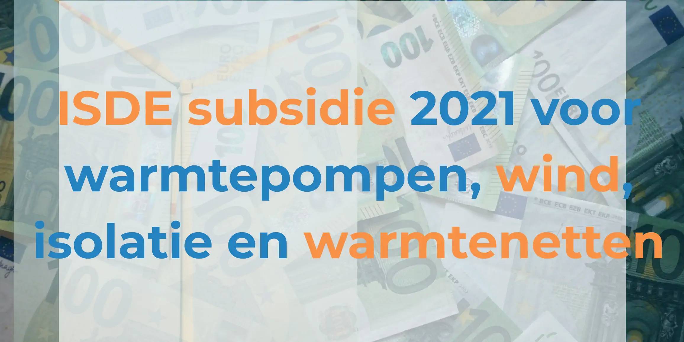 ISDE subsidie 2021