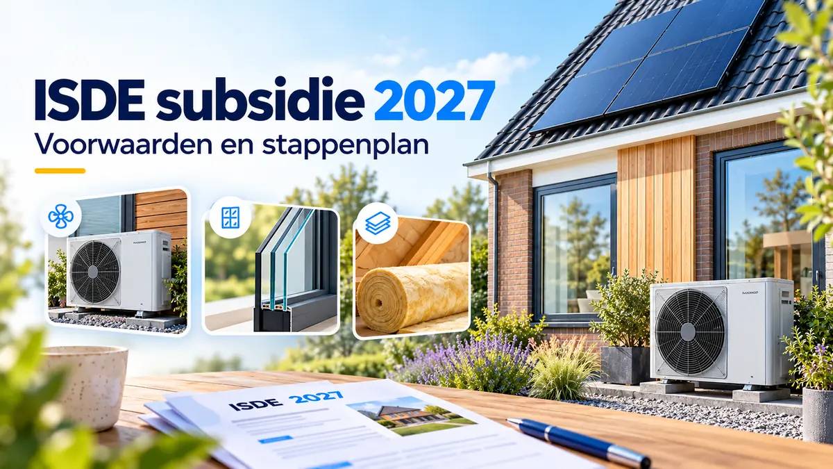 ISDE subsidie 2027 – Voorwaarden en stappenplan