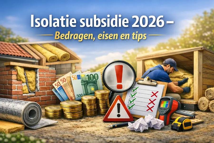 Isolatie subsidie 2026 – Bedragen, eisen en tips