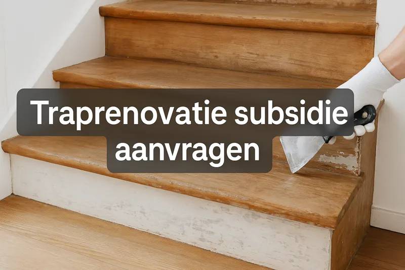 Traprenovatie subsidie - Wat is er mogelijk?